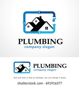 Plumbing Logo Template Design Vector, Emblem, Design Concept, Creative Symbol, Icon