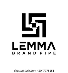 Plumbing logo template, with modern or vintage style, vector