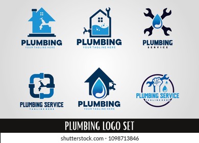 Plumbing Logo Template Set