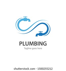 Plumbing logo vector design business template