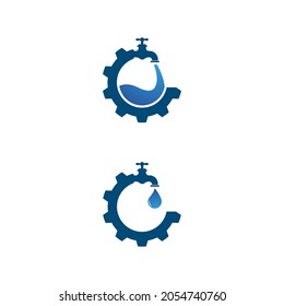 plumbing logo Vector icon design illustration Template
