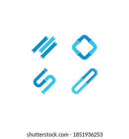 Plumpe Logo, Vektorsymbol-Design 
