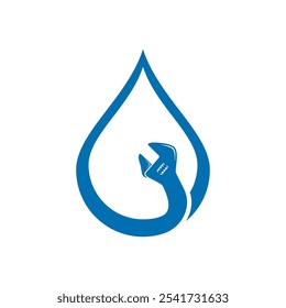 Plomería Logotipo Vector Icono Ilustración Diseño 