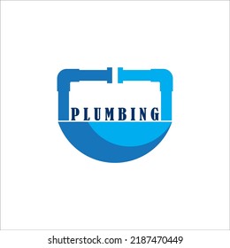 Plumbing logo. vector illustration template design