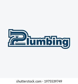 Plumbing logo vector template design