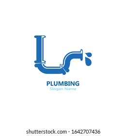 Plumbing logo vector template illustration icon design