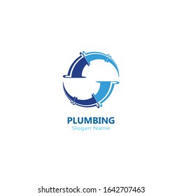 Plumbing logo vector template illustration icon design