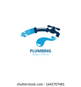 Plumbing logo vector template illustration icon design