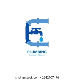 Plumbing logo vector template illustration icon design