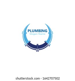 Plumbing logo vector template illustration icon design