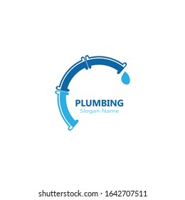 Plumbing logo vector template illustration icon design