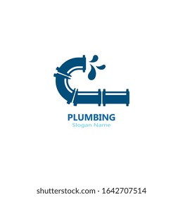 Plumbing logo vector template illustration icon design