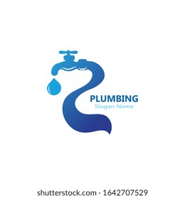 Plumbing logo vector template illustration icon design