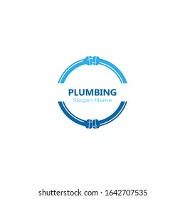 Plumbing logo vector template illustration icon design