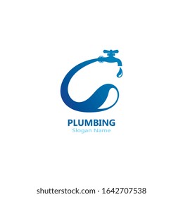 Plumbing logo vector template illustration icon design