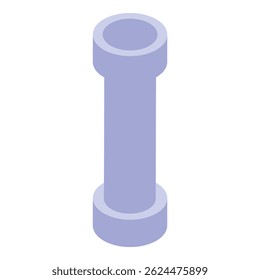 Plumbing pipe element representing plumbing work and repairing, bathroom equipment