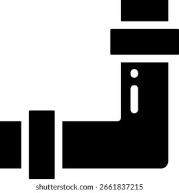 Plumbing Pipe Fitting Elbow Joint Icon