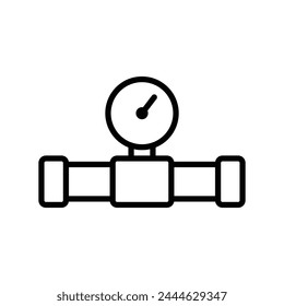 plumbing pipe icon vector design template simple and clean