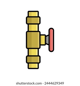 plumbing pipe icon vector design template simple and clean