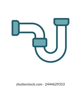 plumbing pipe icon vector design template simple and clean