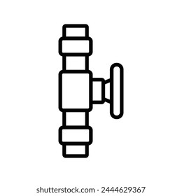 plumbing pipe icon vector design template simple and clean