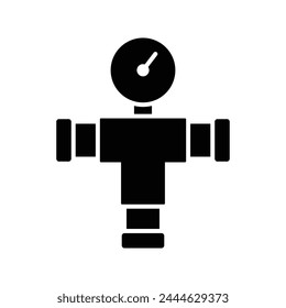 plumbing pipe icon vector design template simple and clean