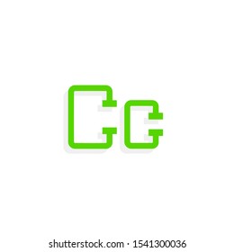 Plumbing Pipe Vector Letter C. C Plumbing Design Vector
