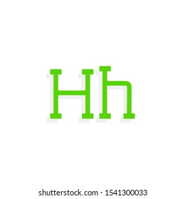 Plumbing Pipe Vector Letter H. H Plumbing Design Vector