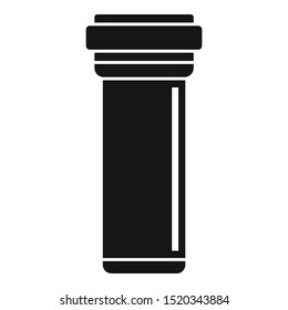 Plumbing plastic pipe icon. Simple illustration of plumbing plastic pipe vector icon for web design isolated on white background