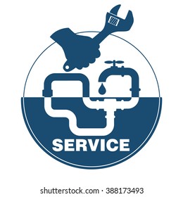 Plumbing Service Design Vector Stock Vector (Royalty Free) 477473866