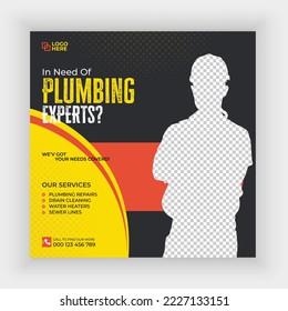Plumbing service home service post template design