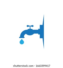 Plumbing service icon logo creative vector illustrattion