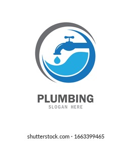 Plumbing Service Icon Logo Creative Vector Illustrattion