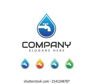 Plumbing Service Icon Logo Creative Vector