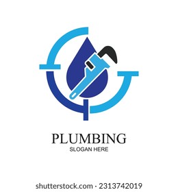 Logo des Installations-Service-Symbols kreative Vektorgrafik