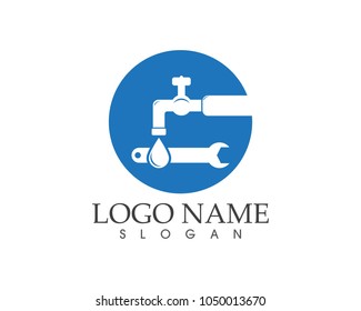 Plumbing service logo design