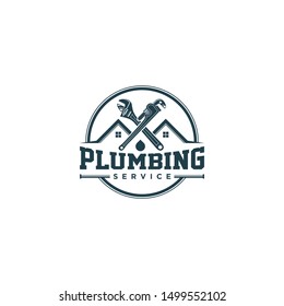 Plumbing service logo design - modern logo