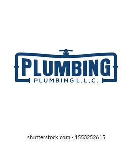 Plumbing service logo design - modern logo - plumbing industrial home service with wrench element