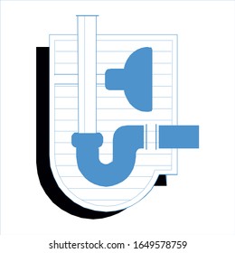  Plumbing Service logo icon vector