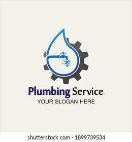 Plumbing Service Logo icon vector illustration design Template.Plumbing logo.Plumbing service icon logo creative vector illustration