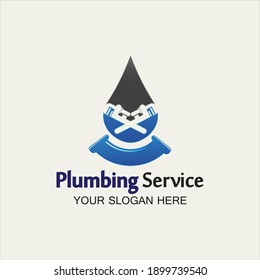 Plumbing Service Logo icon vector illustration design Template.Plumbing logo.Plumbing service icon logo creative vector illustration