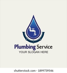 Plumbing Service Logo icon vector illustration design Template.Plumbing logo.Plumbing service icon logo creative vector illustration