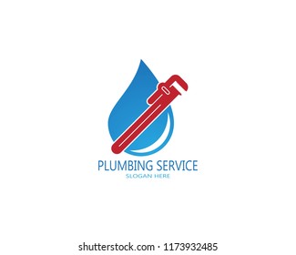 Plumbing service logo vector 