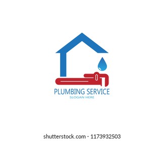 Plumbing service logo vector 