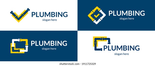 Plumbing service logo. Vector Illustration.
