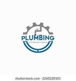 Plumbing service logo vector image