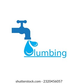 Plumbing service logo vector template illustration