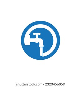 Plumbing service logo vector template illustration