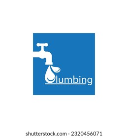 Plumbing service logo vector template illustration