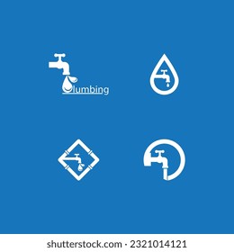 Plumbing service logo vector template illustration